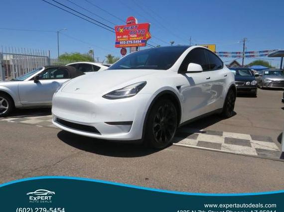 TESLA MODEL Y 2021 5YJYGDEE2MF096537 image